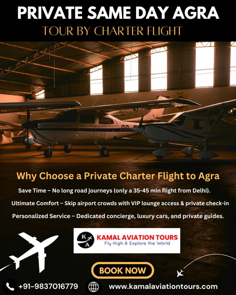 Taj Mahal Tour by Charter Flight