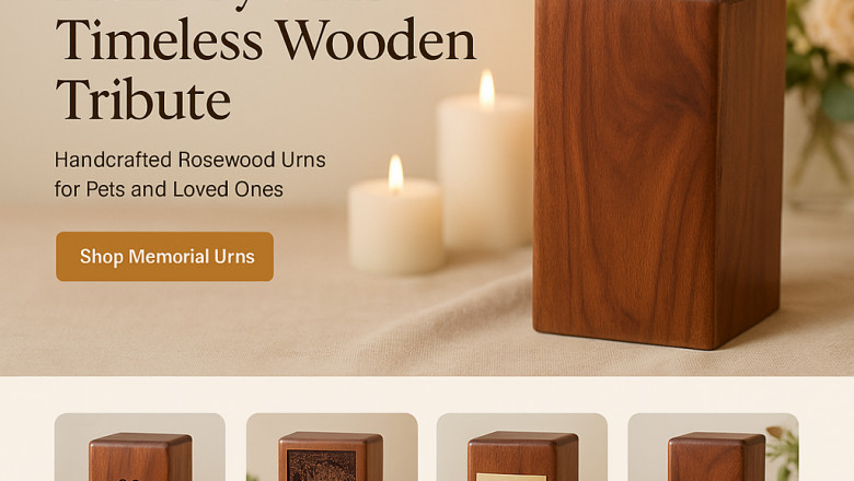 Handcrafted Wooden Cremation Urns