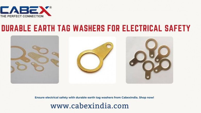 Durable Earth Tag Washers for Electrical Safety
