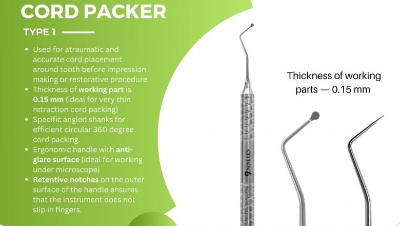 Precision and Control with Retraction Instruments: Dental Cord Packer