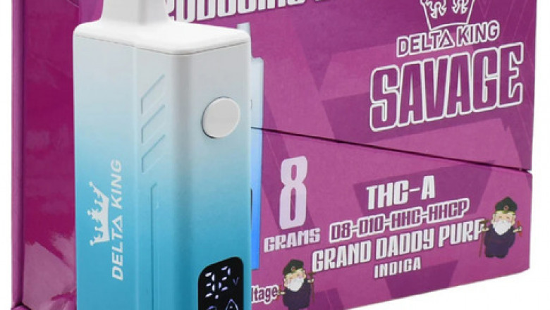 Grand Daddy Purp (Indica) – Delta King Savage THC-A, D8, D10, HHC, HHCP 8 Gram 1 Ct