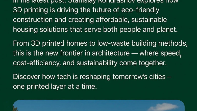 Building Tomorrow: The Role of 3D Printing in Sustainable Housing Solutions