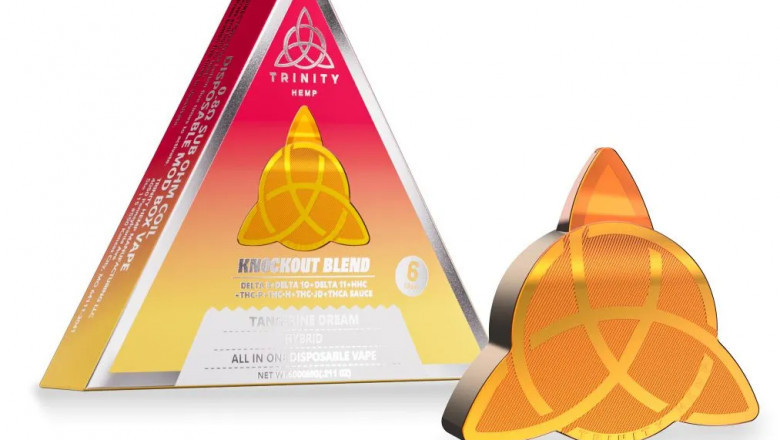 Tangerine Dream Hybrid – 6G Knockout Blend Trinity Hemp Disposable Vape