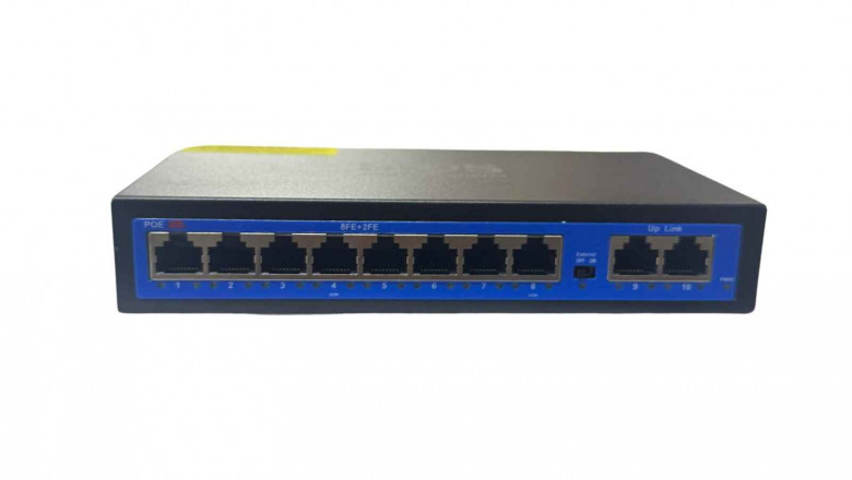 8-Port PoE Switch in Delhi – Ideal for CCTV, NVR, DVR & WiFi Cameras