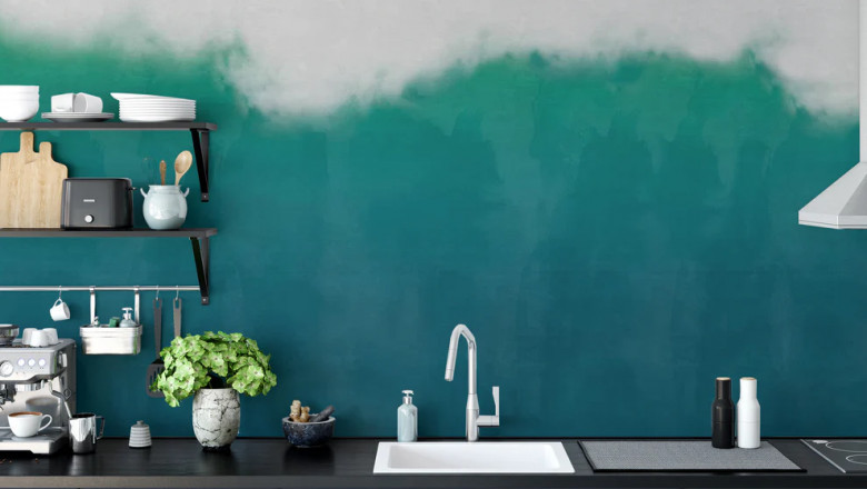Peel-and-Stick Kitchen Wallpaper for Quick Makeovers