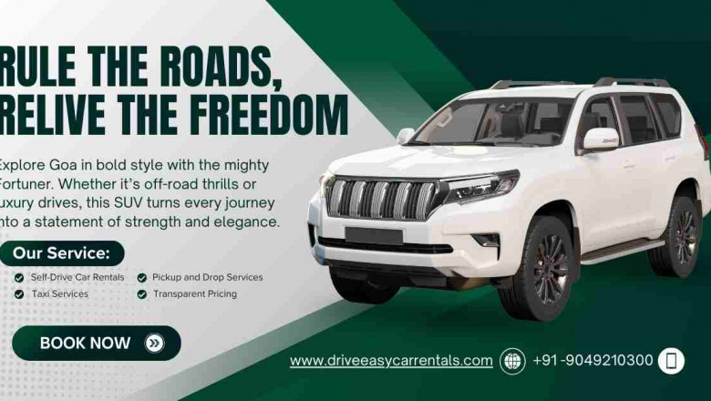 Fortuner Rental Goa – Drive Powerfully Across Goa’s Scenic Roads