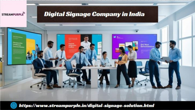 Elevate Your Brand with Streampurple's Digital Signage Solutions Across India