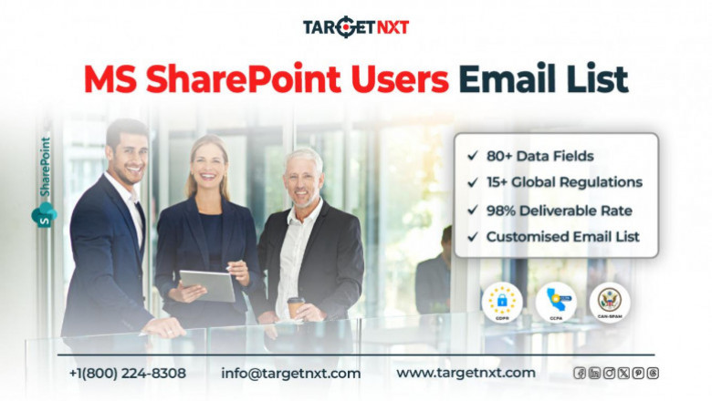 Qualified Leads At Your Fingertip with TargetNXT's MS SharePoint Users Email List!