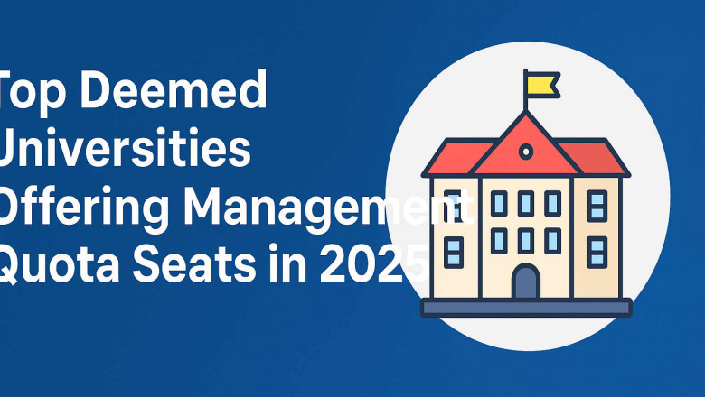 Top Deemed Universities Offering Management Quota Seats in 2025
