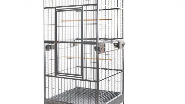 Yes4pets Xxl 203cm Macaw Parrot Aviary Bird Cat Pet Cage On Wheels-Qubyk UK