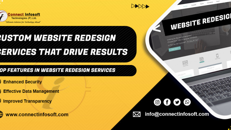 Custom Website Redesign Services that Drive Results: Connect Infosoft