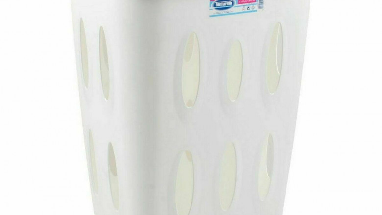 Laundry basket Tontarelli Laundry With lid 45 L White 41 x 33,2 x 54,5 cm (12 Units)- Qubyk uk