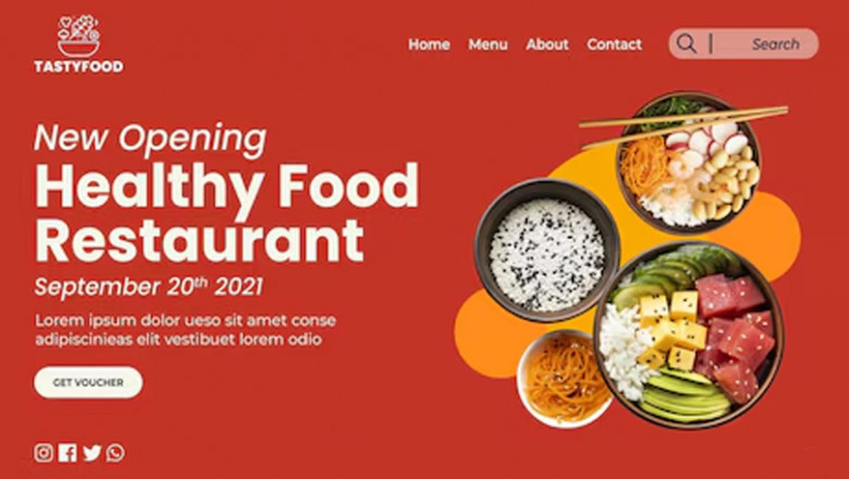 Deliciously Designed Restaurant Website Design Company by InvoIdea