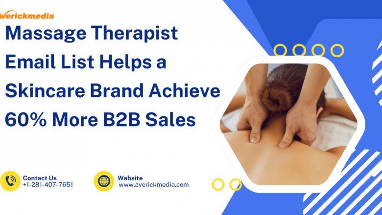 Massage Therapist Email List Helps a Skincare Brand Achieve 60% More B2B Sales