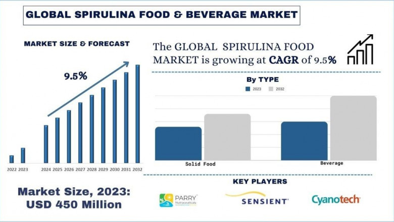 Spirulina Food &amp; Beverage Market, Size, Trends, Demands, Analysis and Forecast 2032