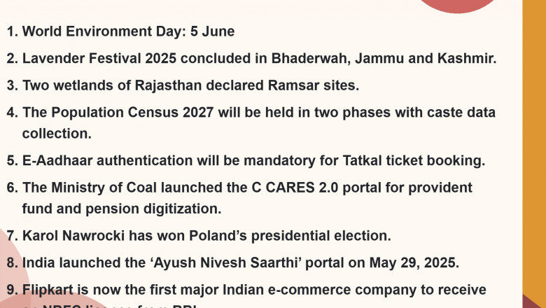 7 June 2025: SSC Current Affairs Highlights
