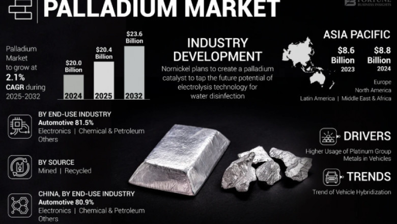 Palladium Market Segment-Wise Growth Forecast 2025-2032