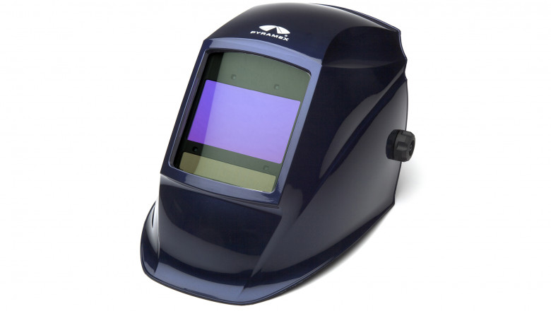 Pyramex WHAD6030MB Metallic Blue Auto Darkening Digital 100x60mm Welding Hood