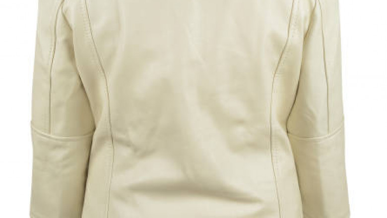 Buy Men's Stylish Casual White Leather Jacket Online