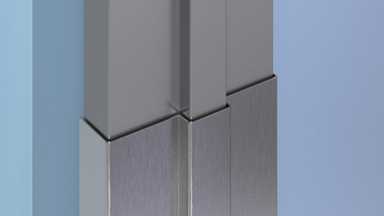 DFC 16 Stainless Steel Door Frame Cover with Adhesive or Fasteners