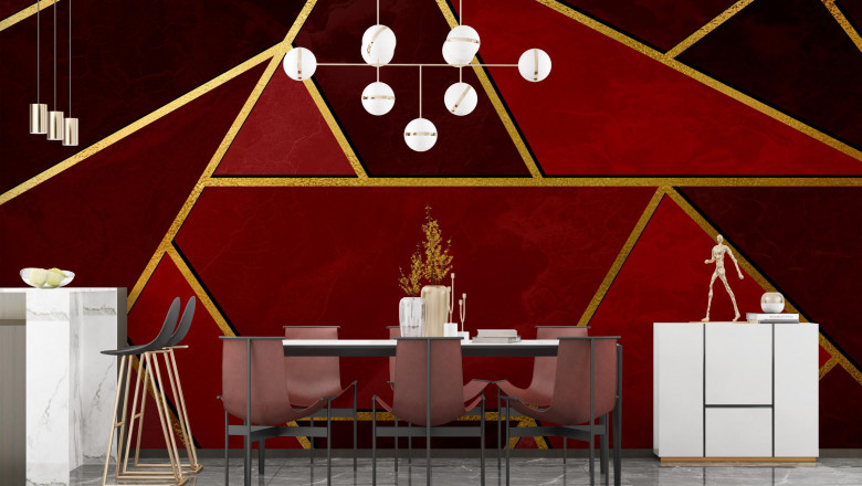 Bold &amp; Beautiful: How to Style Abstract Wallpaper in Your Home