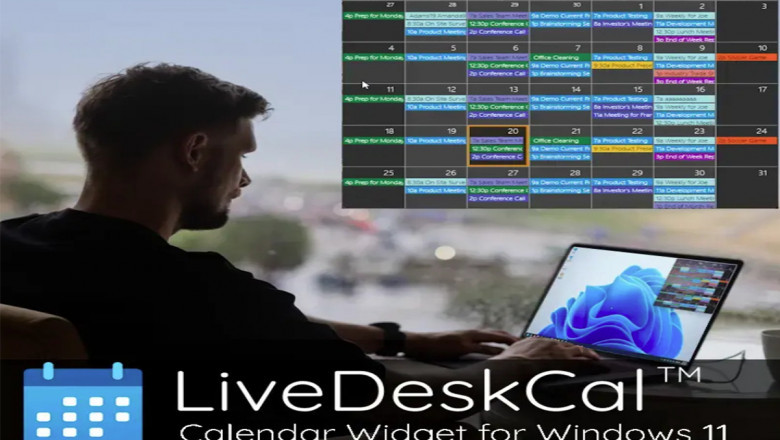 Live Desk Cal: Smart Windows Desktop Calendar 2025