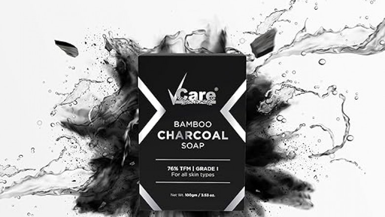 Buy 3 Get 1 Free: VCare Bamboo Charcoal Soap for Naturally Clear Skin