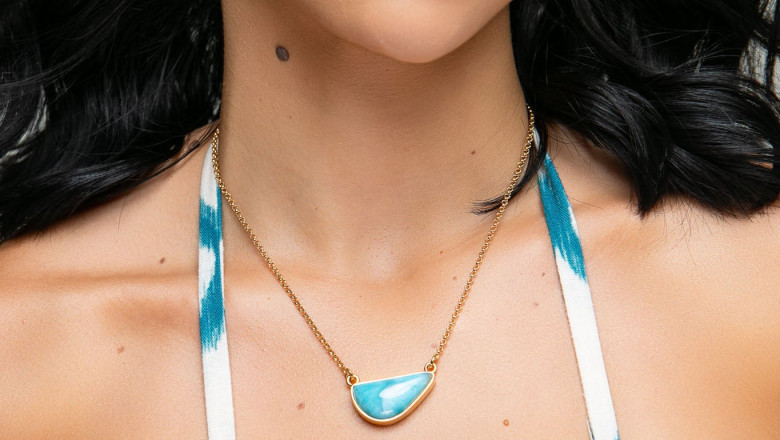 Marahlago Larimar Earrings | Handmade Ocean-Inspired Designs