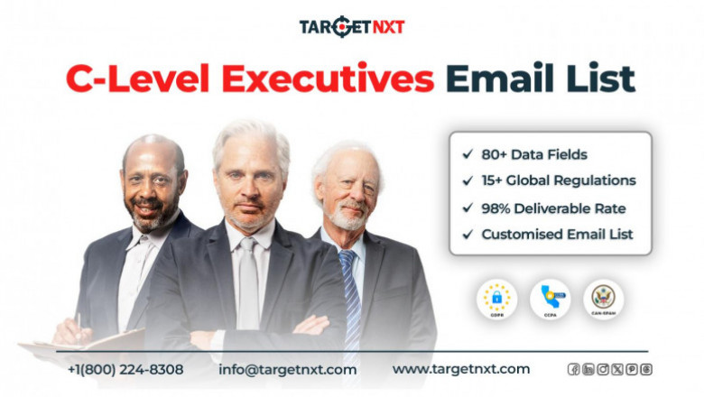 Obtain TargetNXT's C-level Executives Email List to Connect with 6.45M+ contacts of Registered C-Level Executives!