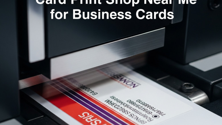 How to Choose the Best Card Print Shop Near Me for Visiting Cards