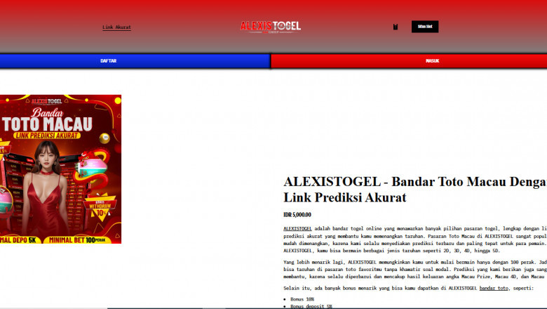 Menangkan Keberuntungan Anda: Alexistogel dan Dunia Toto Macau Digital
