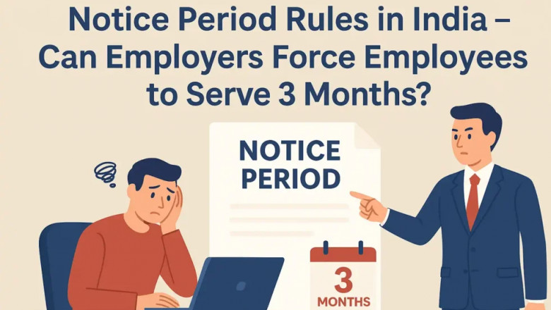 Notice Period Rules in India: Can Employers Enforce a 3‑Month Service Requirement?