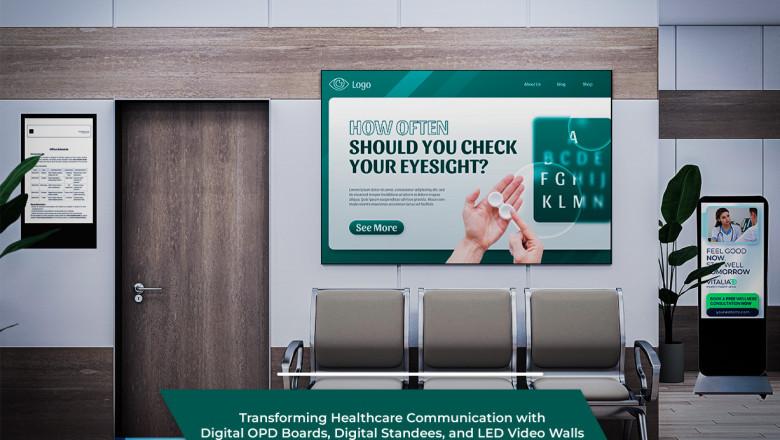 Transforming Healthcare Communication with Digital OPD Boards, Digital Standees, and LED Video Walls