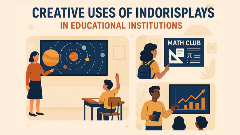 Creative Uses of Indoor Displays in Educational Institutions