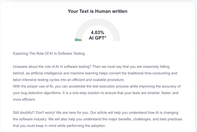 Exploring The Role Of AI In Software Testing