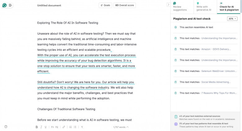 Exploring The Role Of AI In Software Testing