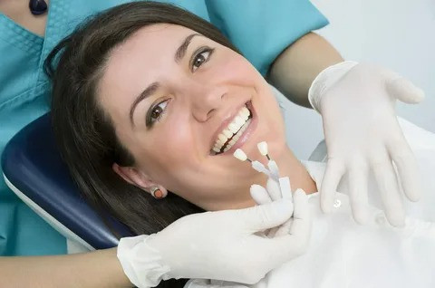 Before and after smile restored with dental implants in NYC