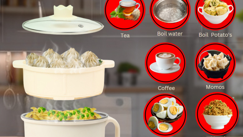 Multicook Electric Kettle With Steamer - Akasuki