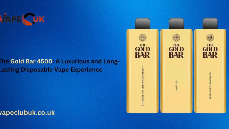 The Gold Bar 4500: A Luxurious and Long-Lasting Disposable Vape Experience