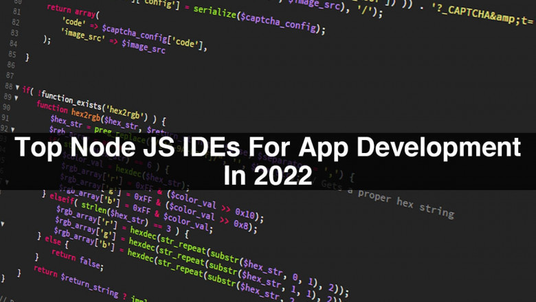 Top Node JS IDEs For App Development In 2022