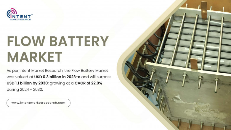 Flow Battery Market growing at a CAGR of 22.0%, Size, Share, Forecast to 2024 - 2030