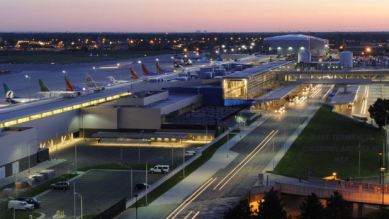 What terminal is Eurowings AIrlines at MXP?
