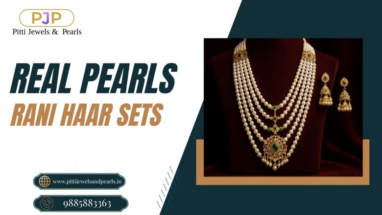 Real Pearl Rani Haar Sets – Elegant & Authentic Bridal Jewelry