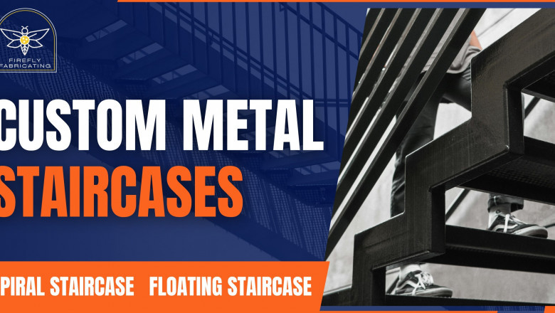 Elevate Your Space with Artful Precision: FireFly Fabricating’s Staircase Designs