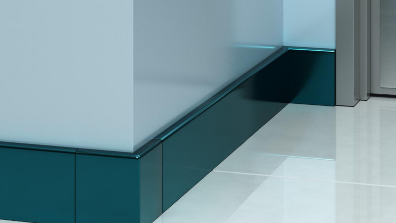 Protek Colored Stainless Steel Baseboard