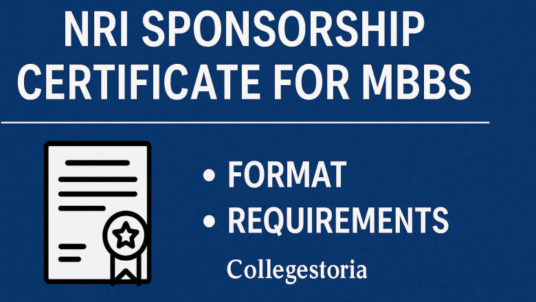 NRI Sponsorship Certificate for MBBS – Format and Requirements