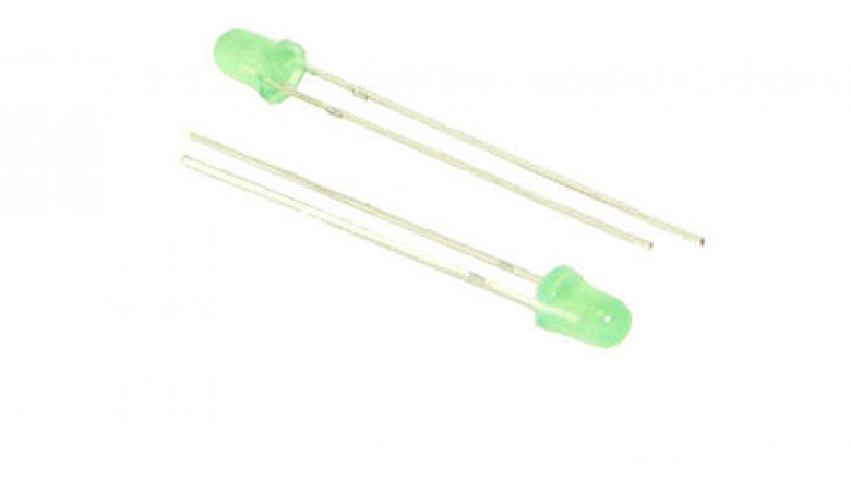 CSL-300G1DT Standard LED - 3mm Green Diffused Light Emitting Diode