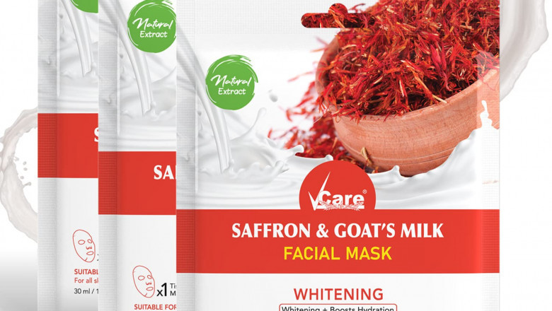 Get Glowing Skin Instantly with Saffron & Goat's Milk Sheet Mask