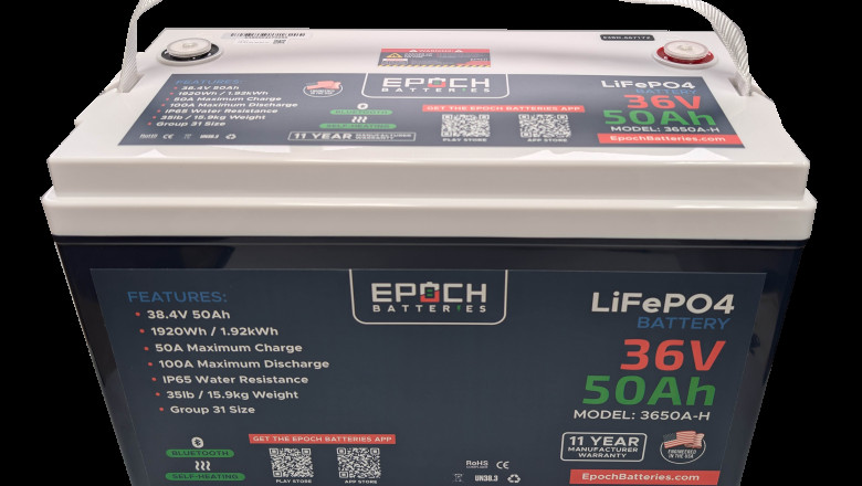 36V 50Ah Essential Series - Bluetooth & Heated LiFePO4 Battery