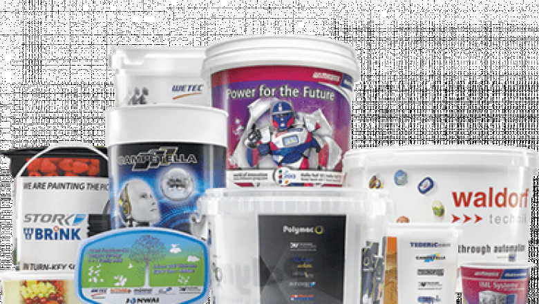 Leading Lubricant Container Heat Transfer labels manufacturer from India